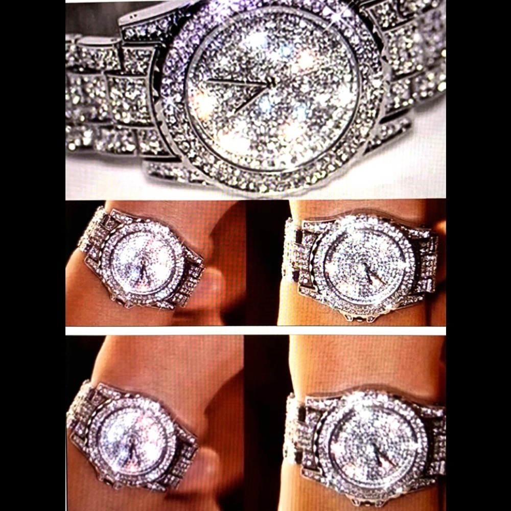 BIG BLING WATCH CRYSTAL ENCRUSTED
